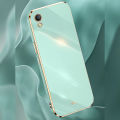 Biruiqu for OPPO A37 Back Cover Luxury 6D Plating Frame Shiny Bling Phone Pounch Soft Silicone Square Phone Case. 
