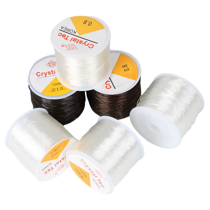 45-100Meter Elastic Line Transparent Crystal Beading Cord String Thread For Jewelry Making DIY Bracelet