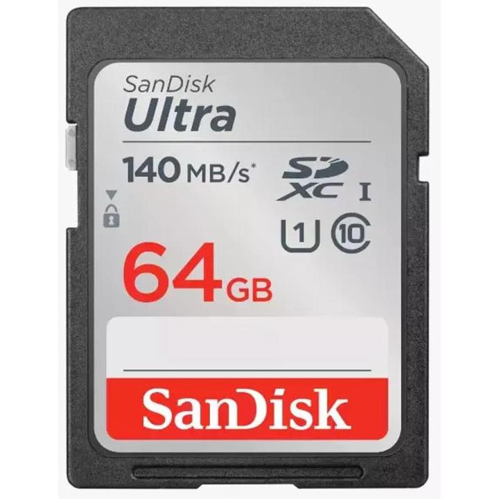 Memory card 64gb 140mb sec ultra class 10 sdhc sd for camera and dslr