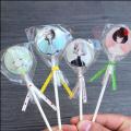Cheese lollipop packaging bag small plastic paper stick candy wrapping paper mold homemade handmade three-piece set. 