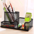 1Pcs New Pencil Holder Office Desk Metal Mesh Square Pen Pot Cup Case Container Organiser Durable Pencil Case.Office desk organizer.Office accessories/Metal pencil case. 