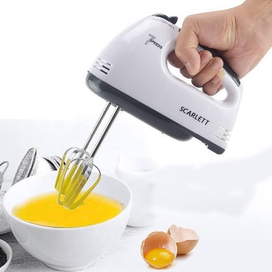 Hand Mixer - Electric Egg Beater Machine - Electric Hand Mixer - Hand Beater - Automatic Cream Hand Blender - 7 Speed Hand Mixer - Cake Baking Blender - Genuine Kitchen Accessories -  Whisk Egg Beater - Coffee Whisker - High Quality Egg Beater