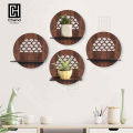 Wall Mounted Shelf for Living Room Stylish MDF Floating Shelf, Freestanding for Living Room, Bedroom, Kitchen - Easy Assembly, Wall Decor I Wall Decor items for home I Decorating Items I Decorating items for bedroom I Decoration. 