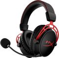 HyperX Cloud Alpha Wireless - Gaming Headset for PC, 300-hour battery life, DTS Headphone:X Spatial Audio, Memory foam, Dual Chamber Drivers, Noise-canceling mic, Durable aluminum frame (With Open Box). 