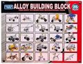 Alloy Building Block 25 Models 239 Pieces Metal Alloy Building Block Interesting Puzzle Educational Mechanic Toys Birthday Gift. 