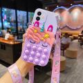 Cartoon Unicorn Push Bubble Coin Wallet Bags Case For OPPO Realme 5 Pro 6 6i 6S 7 8 C11 2021 C12 C15 C17 C20 C21. 