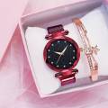 WaterProof Luxury Ladies Magnetic Watch For Girls Only Watch. 