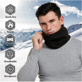 Neck Warmer - Cold Weather Face Cover & Mask Dual-Layered Fleece Neck Gaiter & Ski Tube Scarf for Men & Women (Black) - Winter Fleece Neck Warmer Tube Scarf Outdoor Double Layer Thermal Neck Gaiter. 