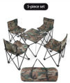 New New Outdoor Portable Folding Table and Chair Set of 5 Camouflage Suit for Picnic Fishing Party,. 
