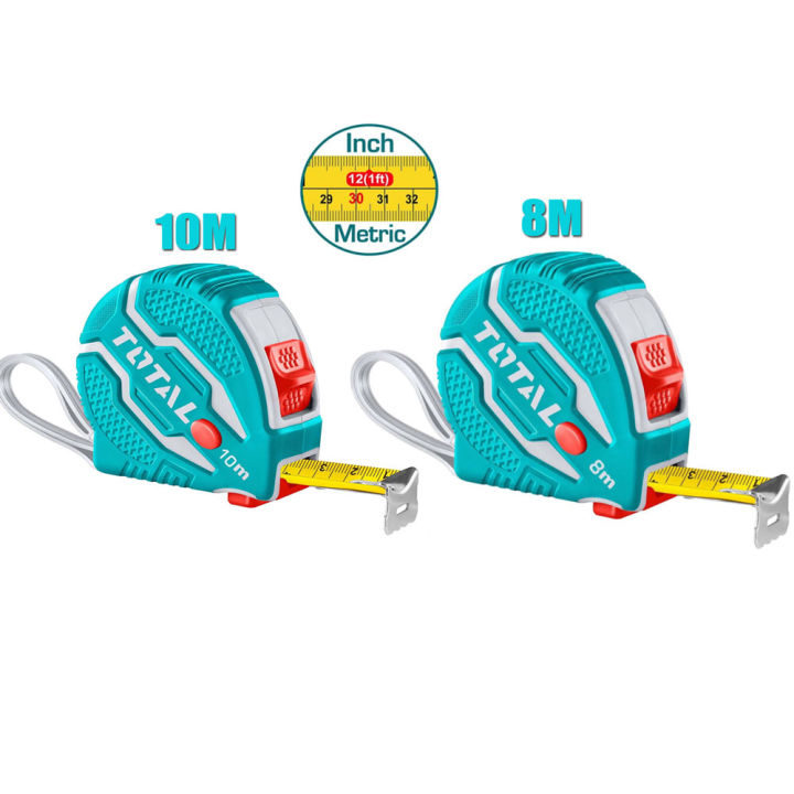 Total Steel measuring tape 8M and 10M