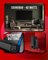 Audionic Prism 500 Soundbar With Woofer Sound Bar For LED Soundbars for TV, Sound Bar DOLBY Loudspeaker, 3D Surround Sound, 2.1 Channel Speaker, Audio Soundbar Speaker, Soundbase Speakers, Best Home theater & Sound bar of Pakistan. 
