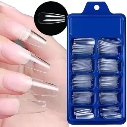 100pc%20Long%20Coffin%20Acrylic%20Nail%20Tips%20Clear%20Ballerina%20Shape%20Press%20On%20Fake%20Nails%20Artificial%20Fingernails%20DIY%20Manicure%20Nail%20Art%20Decoration%20for%20Women%20Girls%20-%20Image%203
