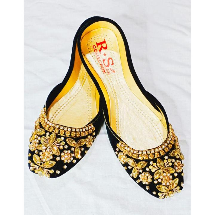 Multani khussa for girl and woman Hand Made pure  Leather embroidered  khussa zina color