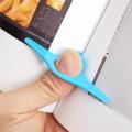 Multi-function Plastic Thumb Book Page Holder and Bookmark - Blue. 