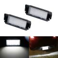 For Hyundai Veloster License Plate Light-2 * LED License Plate Lights-Black & white. 