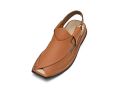 Peshawari Chappal Kheri for Men Hand Made - Matt Folded Upper - Footwear Pure Leather - Camel Color - The Adi Store. 