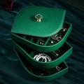 3 Layer Leaf Style Jewelry Storage Box For Bracelet Necklace Ring Earring Accessior Jewellery Tray Display Organizer Gift box. 