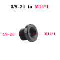 1PC of 5/8" x 24 to 1/2-28 to M14x1 to M14x1.5 For Barrel Thread Adapter Tetuo. 