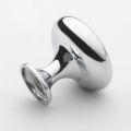Drawer Pulls and Knobs,1-1/4" Diameter Shiny Silver Round Knobs for Cabinets, Drawers, Solid Zinc Alloy Dresser Handles, Pack Of 2, 4, 10 And 20. 