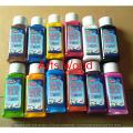 Set Silk Fabric Paints Set of 12 High Quality Colours For Silk , fabirc , cotton and lawn. 