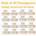 Empty Cosmetic Containers Cream Pot Jar Refillable Plastic 50 gram. 