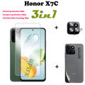 For Honor X7C Tempered Glass Full Cover Screen Protector For X7C Honor Huawei Matte Ceramic film and Lens Film Back film. 