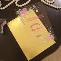 set of 25 customized Acrylic Invitation  cards ( wedding /birthday party /party ). 