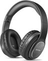 WorWoder 80Hrs Wireless Over Ear Headphones, Bluetooth 5.0 Wireless & Wired Mode, HiFi Stereo Foldable Bluetooth Headset, Soft Memory Foam Earmuffs for Work Travel Online Class (BLACK). 