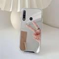 Back Cover for Tecno Spark 4 Luxury Silver Mirror Stylish Plating Fancy Soft Casing Silicone Phone Case Shiny Bling Pouch for Girls and Boys - Silver. 