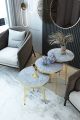 Coffee Table - table -1 Pcs / Set of 3 Round - coffee table - side table - furniture - tables - center table - wooden table - furniture bedroom set - center table set for drawing room - nesting tables - centre table - side tables - round table. 