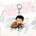 Enn Enn No Shouboutai Fire Force Souvenir Keychain Cool Firemen Anime Figures Acrylic Key Ring Holder School Bag Charm Kids Gift. 