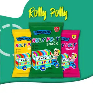 Rolly Polly Jumbo (Pack of 12) Roly Poly Papad,Roly Poly Papar