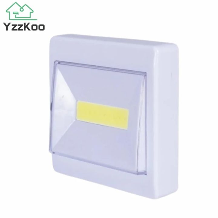 YzzKoo Super Bright COB Switch LED Night Light Battery Operated LED Wall Lamp Wireless Closet Under Cabinet Lights For Kitchen
