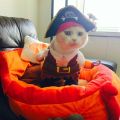 1 Funny Cat Costumes Pirate Suit Cat Clothes Kitty Kitten Corsair Halloween Costume Puppy Suits Dressing Up Party Clothes For Cats. 