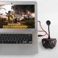 Voice Desktop USB Microphone Stand for Computer Laptop PC G55 Gaming Microphone Stand Omnidirectional Adjustable USB Wired Studio Mic. 