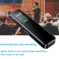 (GGBR) Digital Voice Recorder Pen Portable MP3 Player Audio Recorder With 512Kbps Recording Work Interviews. 