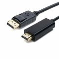 【NEW】 1.8 Meters 6FT Super Long Display Port Displayport DP To HDMI-Compatible Cable Cord Wire Ad Ter Gold Plated Black. 