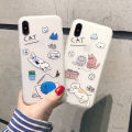 Cartoon Cat Silicone Matter Phone Case For iPhone 13 12 11 Pro Xs Max X Xr 7 8 Plus Se2 12 13 Mini Shockproof Soft Cover Fundas. 