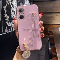 Casing huawei nova 9 se huawei nova9 se Phone Case softcase Shockproof with Bracelet for girl Silicone new design. 