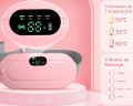 Digital Period Heating Pad & Vibrating Belt | 3 Heat Levels, 4 Massage Modes – Fast Relief for Menstrual Cramps. 