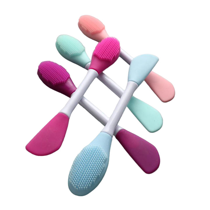 Double Ended Silicone Face Mask Brush, Facial Cleansing Brush, Premium Soft Facial Masks Other Skin Care Applicator Tool for Cream, Body Lotion,Moisturizer