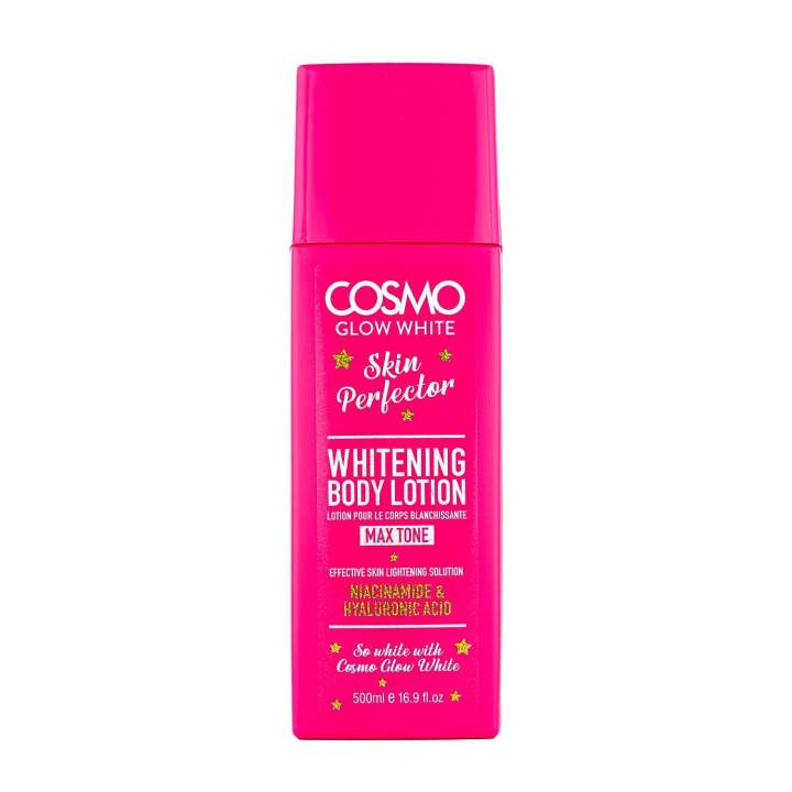 Cosmo Designs Glow White Whitening Body Lotion 500ml | Skin Perfector | Effective Skin Lightening Solution | Skin Care | All Type Skin | for Men and Women