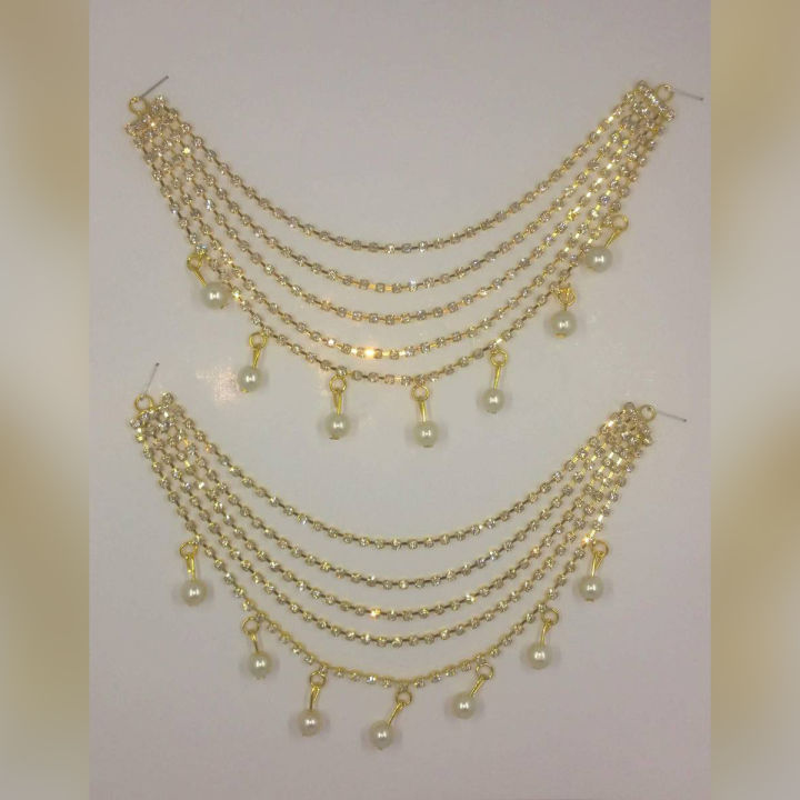 Sahara gold plated in fresh daimonds and pearls