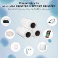 Mini Printer Paper Roll For Printing Self Adhesive Printing Paper - Thermal Paper & Sticky Paper - For Portable Bluetooth Mini Pocket Printer - For Printing Photos/ Pictures/ Office Receipt/ Labels/ Note/ QR Code/ Labels/ Memo. 