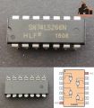 SN74LS266N 74266 logic gates IC QUAD 2 Input Exclusive NOR XNOR Gate DIP14. 
