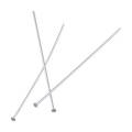 100 Pieces Flat Head Pins Golden Silver Steel for DIY Jewelry making accessories. 