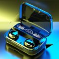 M10 TWS Bluetooth 5.1 Earphones Audiobuds Hi-Fi Setereo Wireless Headphones 3500mAh Charge Box Waterproof m10 Headsets With Microphone (Original). 
