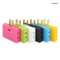 YOGA 2-prong Rotatable Socket Converter 180 Degree Extension Plug Adapter Foldable US Plug Adapter 3 Way Wall Outlet Extender. 
