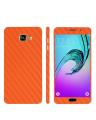 Samsung Galaxy A7 2016 Orange Carbon Fiber Texture Mobile Skin. 
