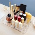 Transparent Acrylic Makeup Organizer Stand and Brush Holder Lipstick Organizer Tray Cosmetic Box Makeup Holder Organizer Stand Box With mirror, Cosmetic Storage Box Drawer. 